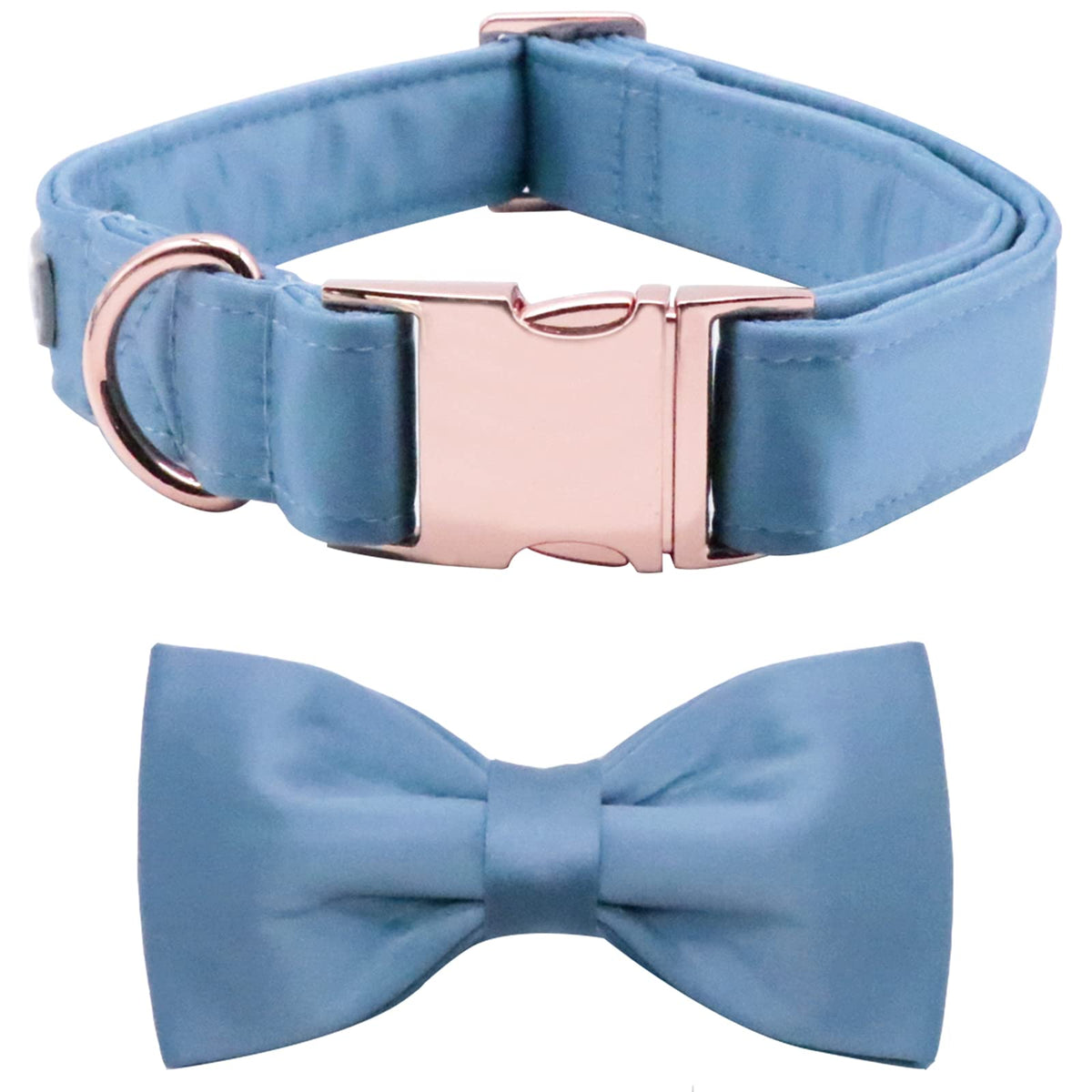Lionet Paws Bowtie Dog Collar - Comfortable Silk Dog Collar with Detachable Bow Tie for Puppy and Cat, Neck 20-30cm