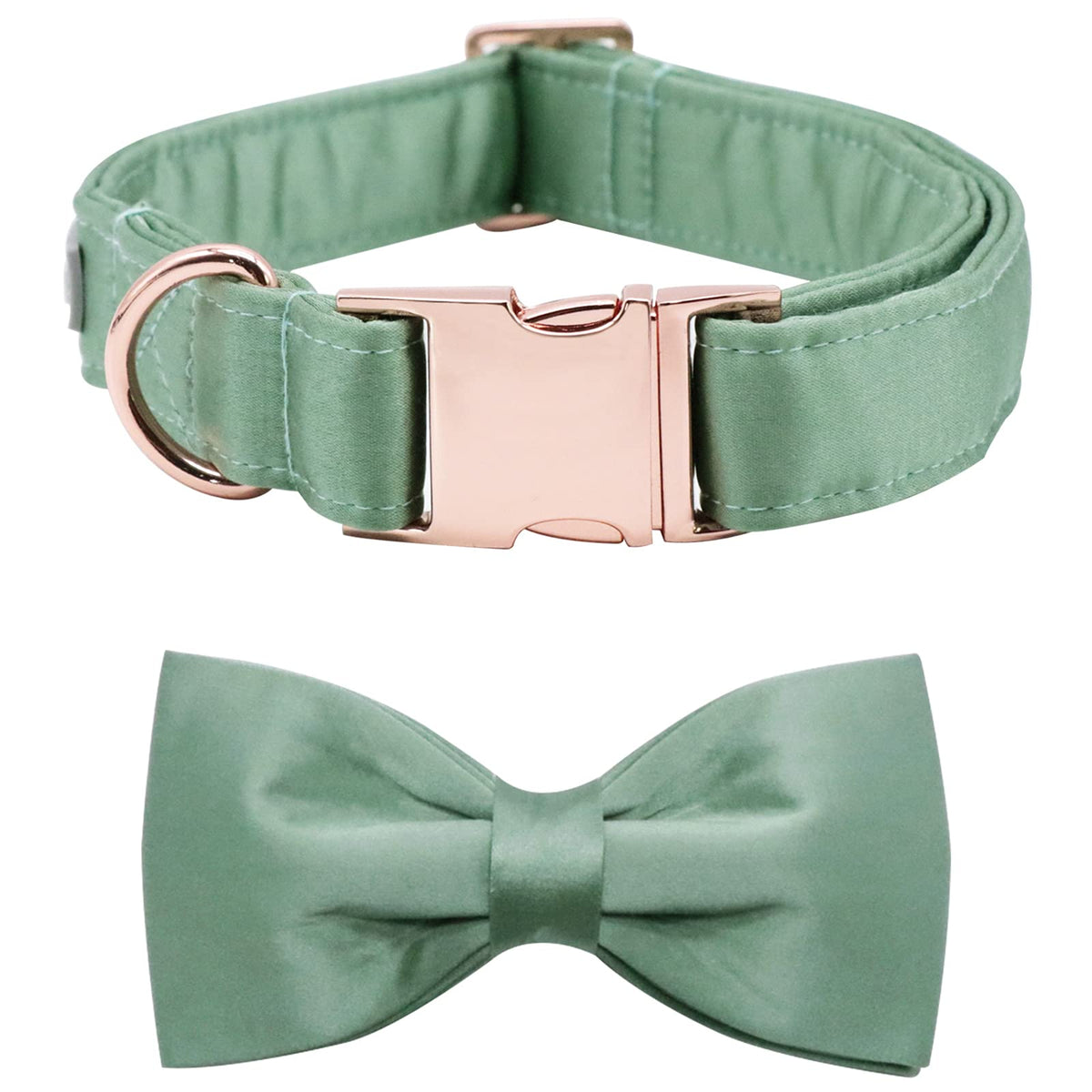 Lionet Paws Bowtie Dog Collar - Comfortable Silk Dog Collar with Detachable Bow Tie for Puppy and Cat, Neck 20-30cm