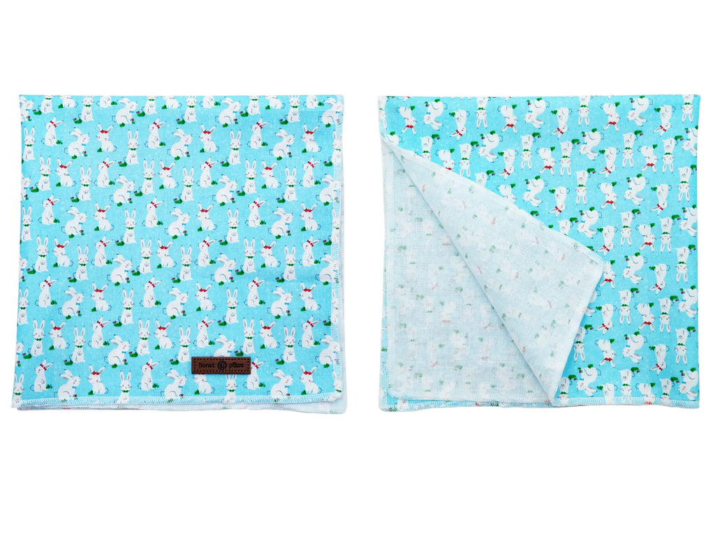 Lionet Paws Dog Bandana for Small Medium Large Dogs, Cat Dog Kerchief Dog Triangle Bibs Scarf for Girl or Boy Blue Dot