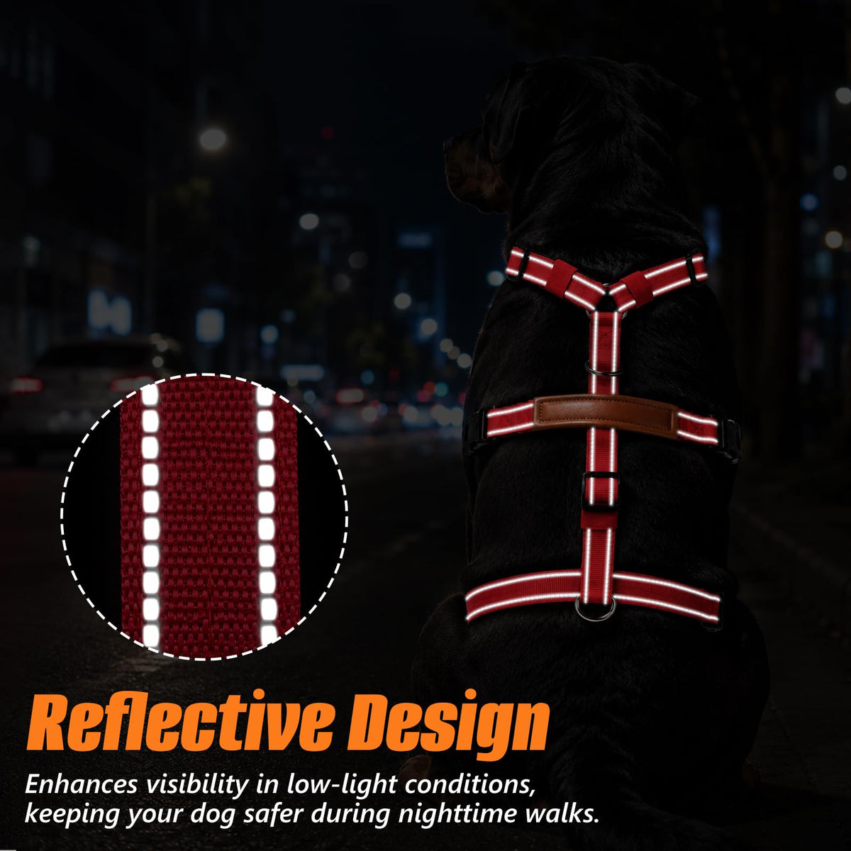 Escape Proof Dog Harness with Front Clip for Medium and Large Dogs