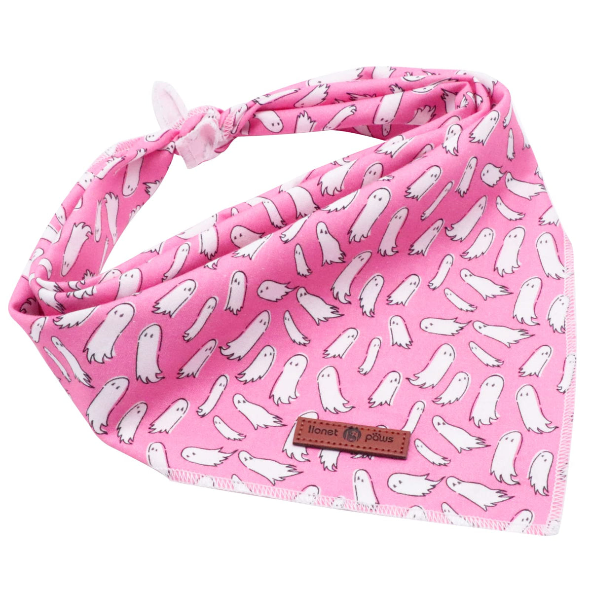 Lionet Paws Dog Bandana for Small Medium Large Dogs, Cat Dog Kerchief Dog Triangle Bibs Scarf for Girl or Boy Blue Dot