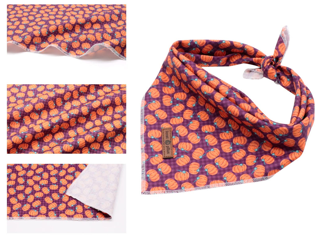 Lionet Paws Dog Bandana for Small Medium Large Dogs, Cat Dog Kerchief Dog Triangle Bibs Scarf for Girl or Boy Blue Dot