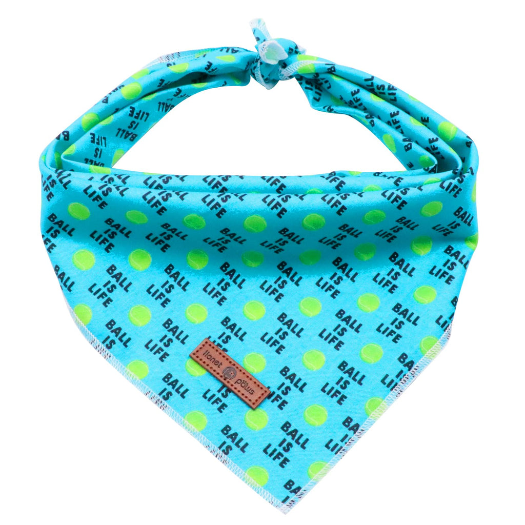 Lionet Paws Dog Bandana for Small Medium Large Dogs, Cat Dog Kerchief Dog Triangle Bibs Scarf for Girl or Boy Blue Dot