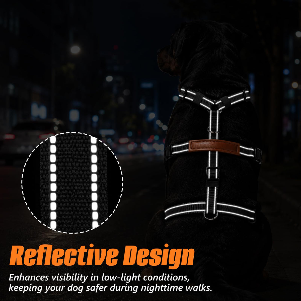 Escape Proof Dog Harness with Front Clip for Medium and Large Dogs