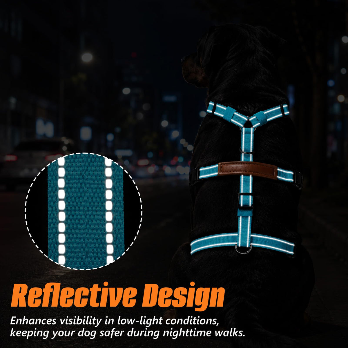 Escape Proof Dog Harness with Front Clip for Medium and Large Dogs