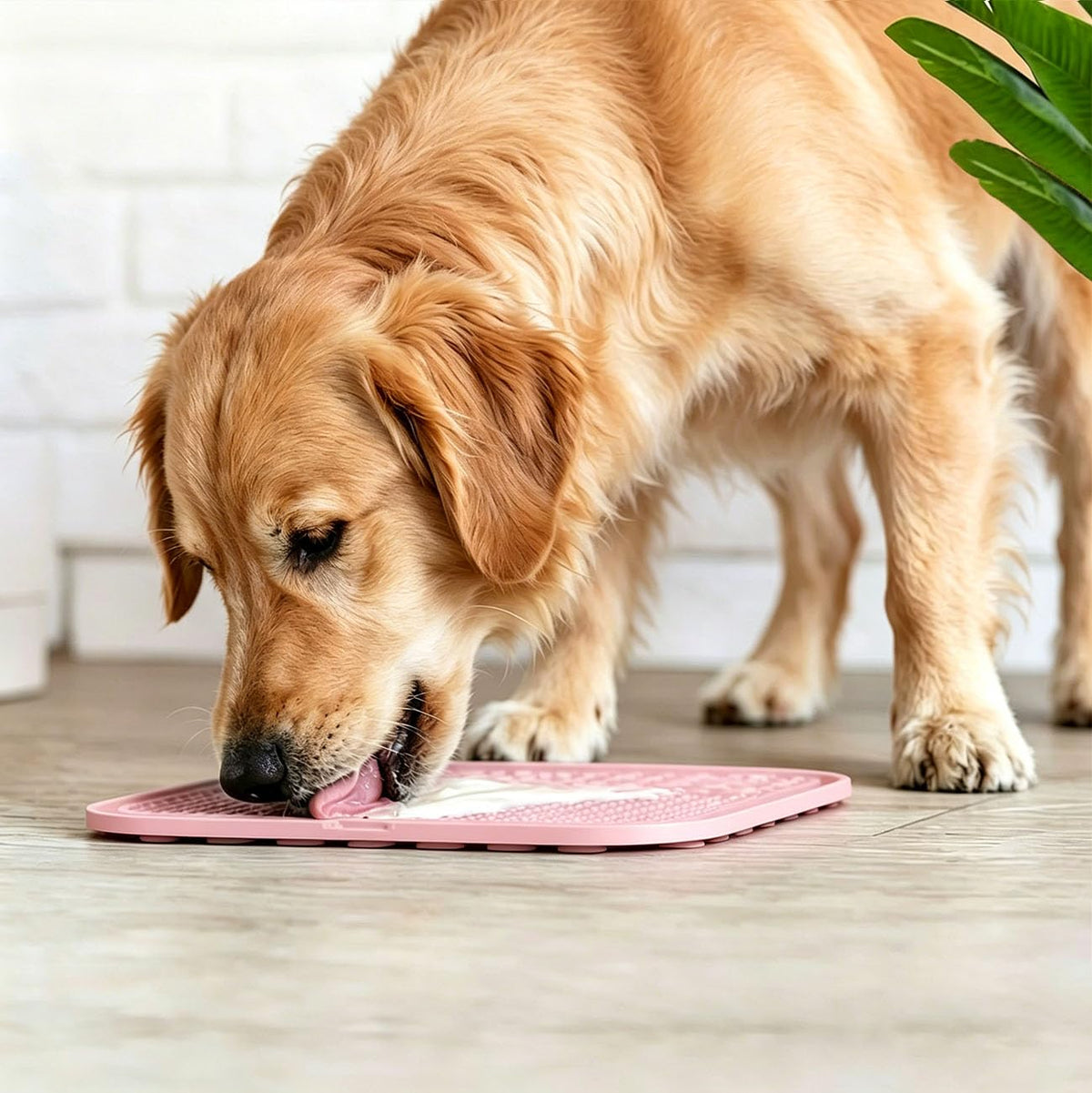 Licking Mat for Dogs & Cats with Suction Cups, 1 Pack Square Silicone Dog Slow Feeder Lick Pat for Anxiety Relief, Dog Toys to Keep Them Busy, Pets Bathing Training Grooming Mat 20 * 20cm