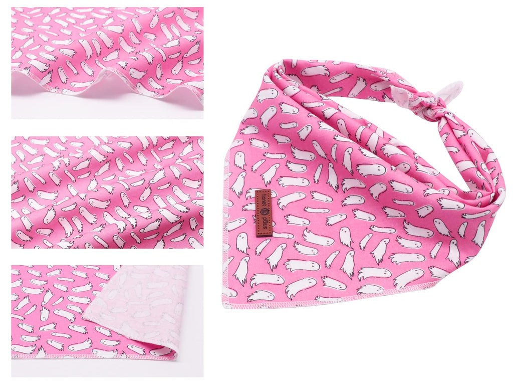 Lionet Paws Dog Bandana for Small Medium Large Dogs, Cat Dog Kerchief Dog Triangle Bibs Scarf for Girl or Boy Blue Dot