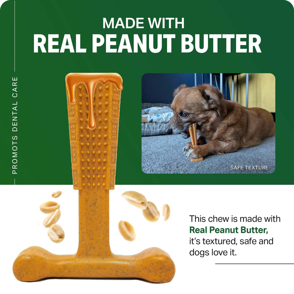 Bamboodles T-Bone Dog Chew Toy – Small | Chicken Flavour | Long Lasting Chew toy for Small Dogs | Durable Chew Toy to Satisfy Chewing Instincts