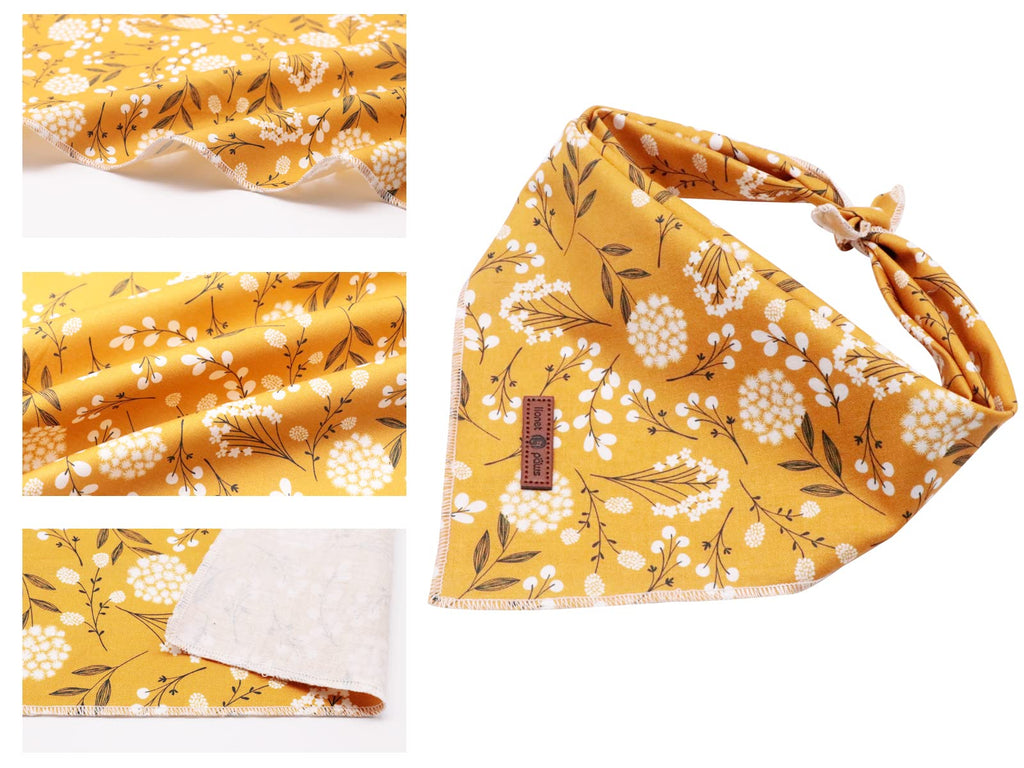 Lionet Paws Dog Bandana for Small Medium Large Dogs, Cat Dog Kerchief Dog Triangle Bibs Scarf for Girl or Boy Blue Dot