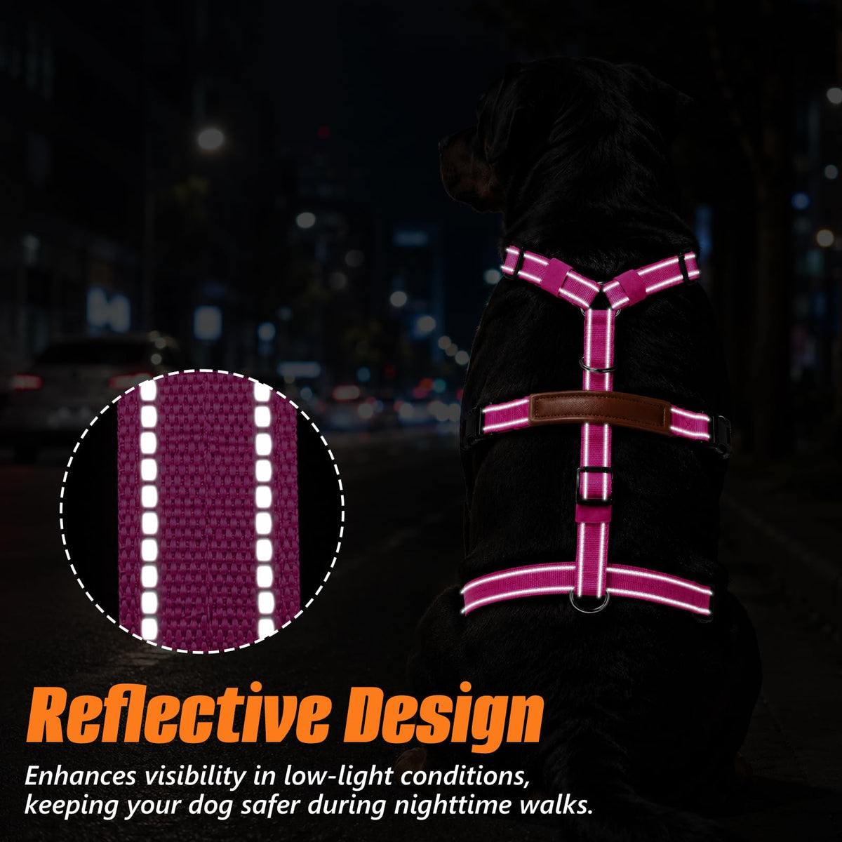 Escape Proof Dog Harness with Front Clip for Medium and Large Dogs