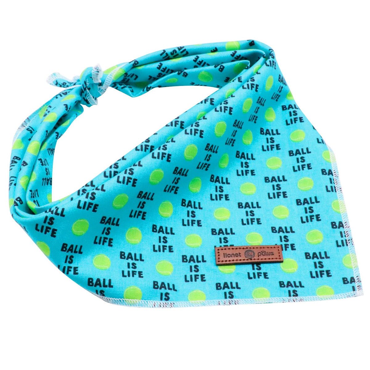 Lionet Paws Dog Bandana for Small Medium Large Dogs, Cat Dog Kerchief Dog Triangle Bibs Scarf for Girl or Boy Blue Dot
