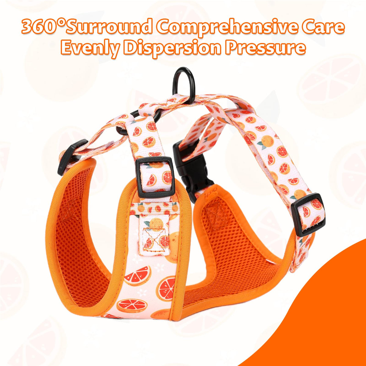 Dog Harness and Leash, Poop Bag Holder 3 Sets, Easy Walk No Pull Adjustable Puppy Cat Vest Harness with Soft Mesh Padded, Pet Supplies for Extra-Small/Small Medium Dogs Kitten