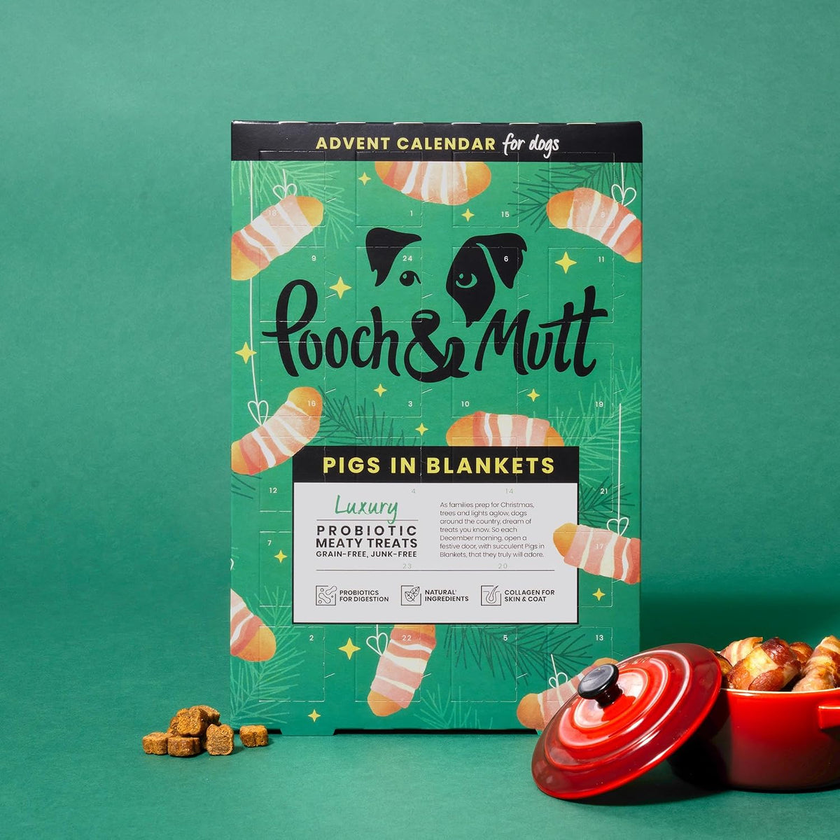 Pooch & Mutt - Christmas Advent Calendar for Dogs, Meaty Treats