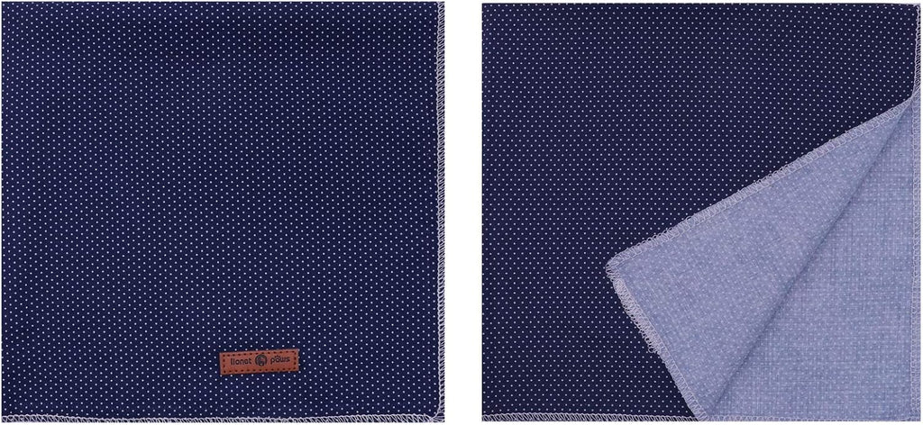 Lionet Paws Dog Bandana for Small Medium Large Dogs, Cat Dog Kerchief Dog Triangle Bibs Scarf for Girl or Boy Blue Dot