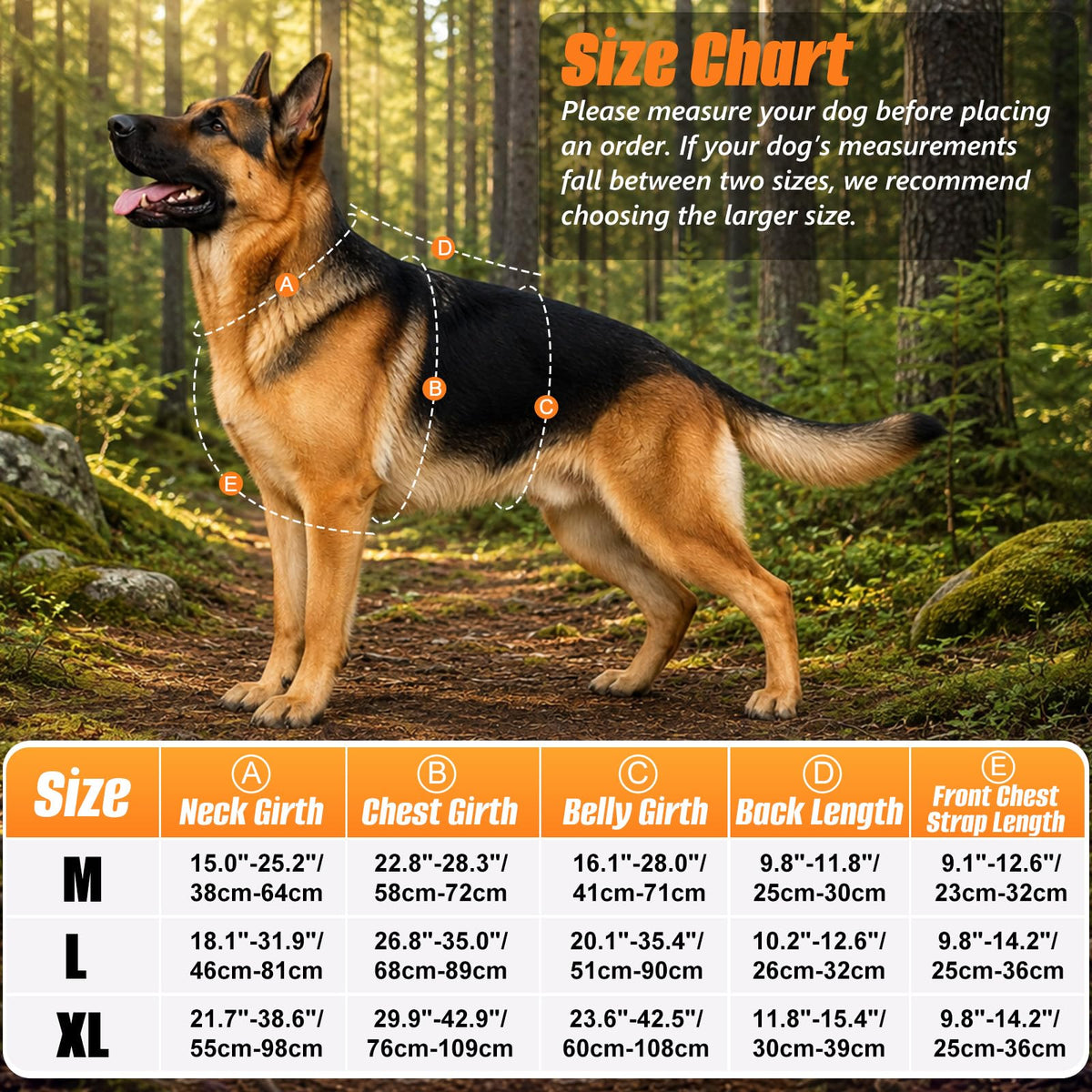 Escape Proof Dog Harness with Front Clip for Medium and Large Dogs