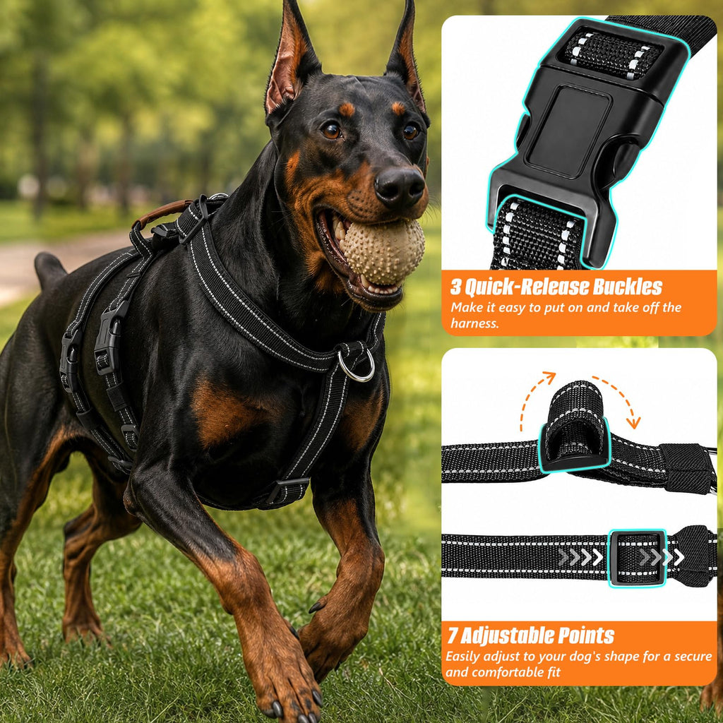 Escape Proof Dog Harness with Front Clip for Medium and Large Dogs