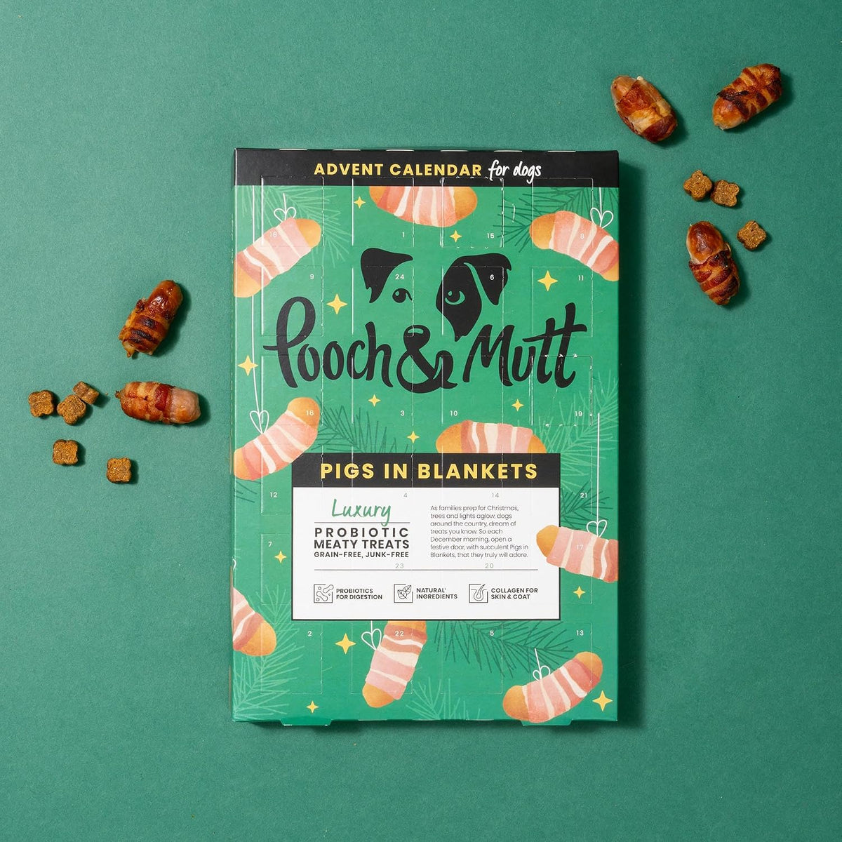 Pooch & Mutt - Christmas Advent Calendar for Dogs, Meaty Treats