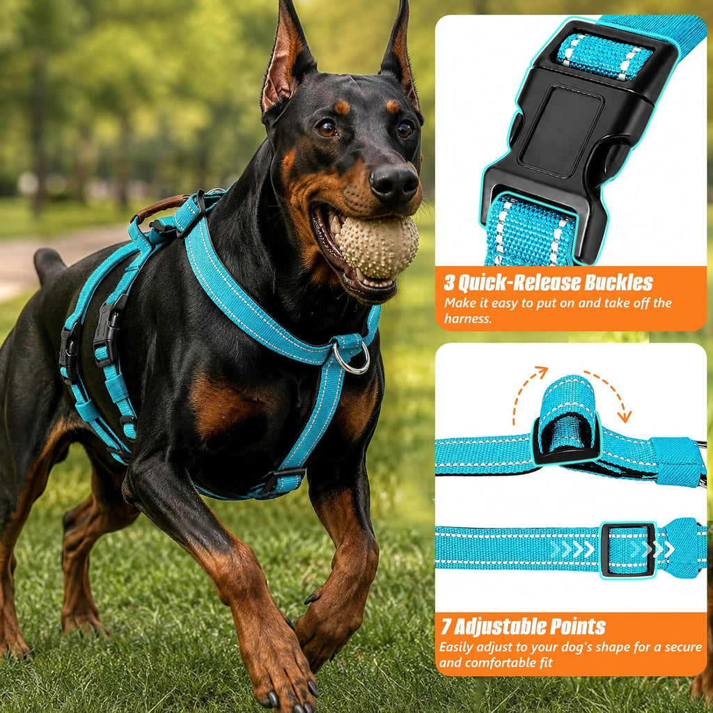 Escape Proof Dog Harness with Front Clip for Medium and Large Dogs