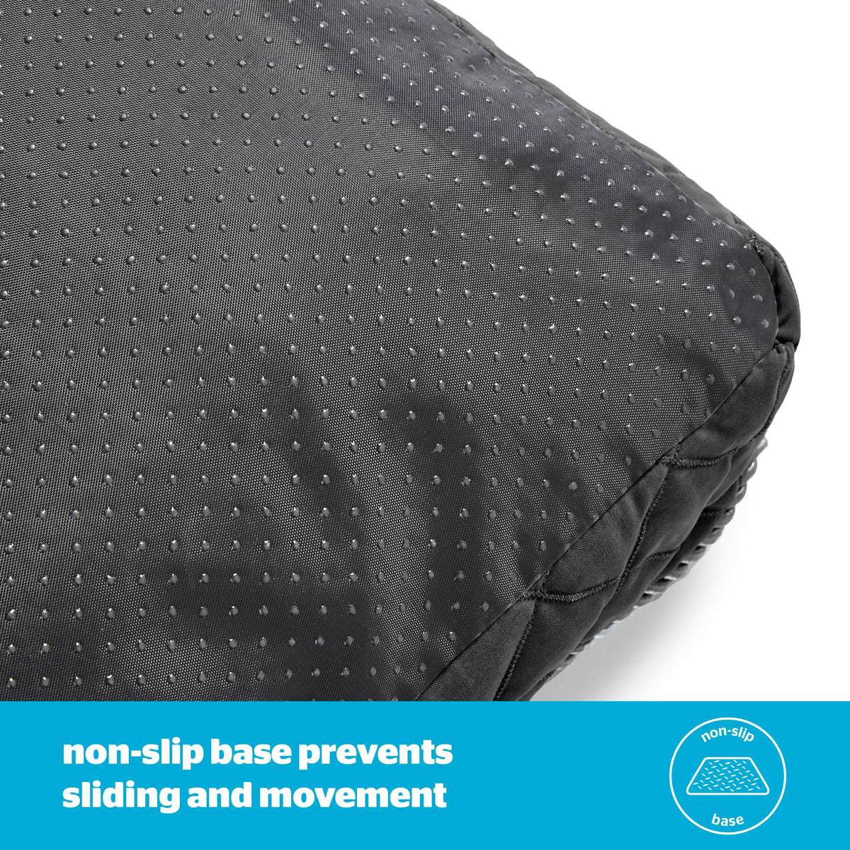 Silentnight Airmax Pet Bed - Comfortable Support for Head & Body - Breathable Prevent Overheating - Reversible Removable Cushion & Non-Slip Base - Easy Clean Machine Washable Dog Bed, Natural, Small